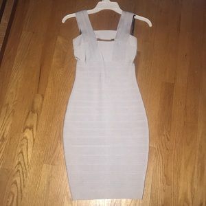 Marciano bandage silver/grey dress